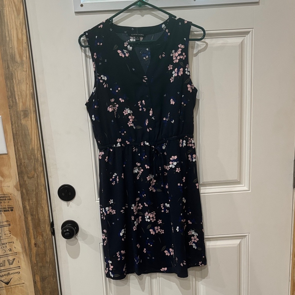 41 Hawthorn Black and Pink Floral Mini Dress